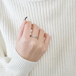 BAGUE SOLITAIRE OR & DIAMANT.