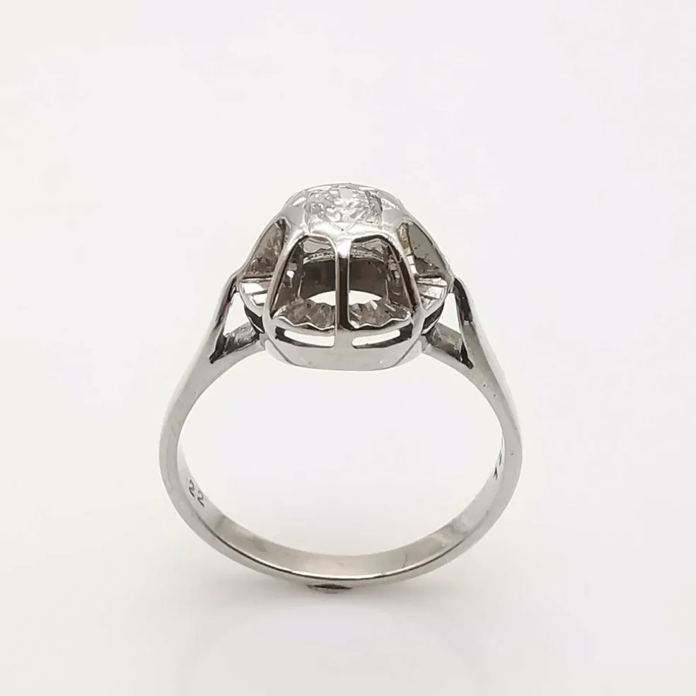 Bague solitaire or & diamant