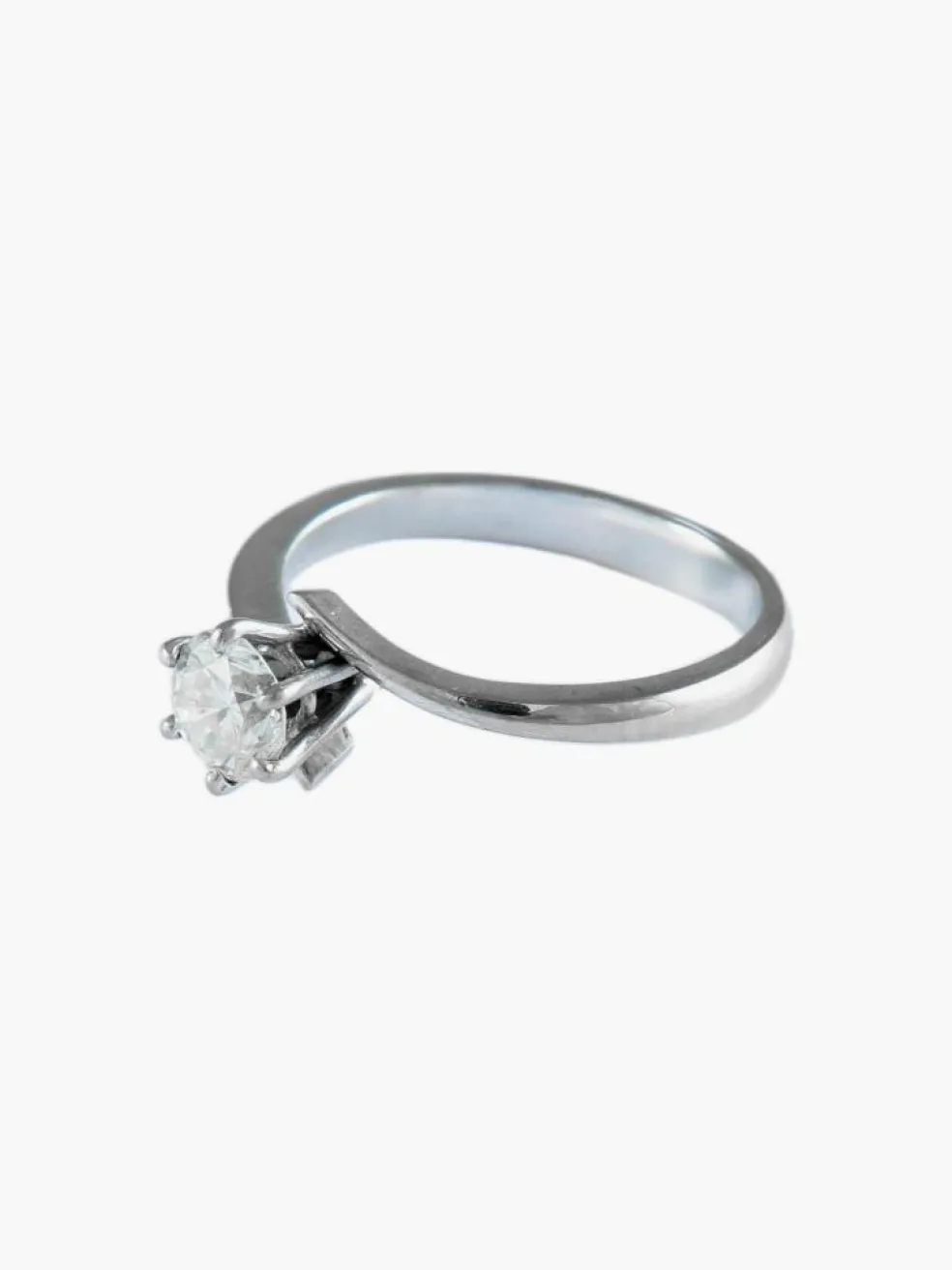 BAGUE SOLITAIRE OR & DIAMANTS
