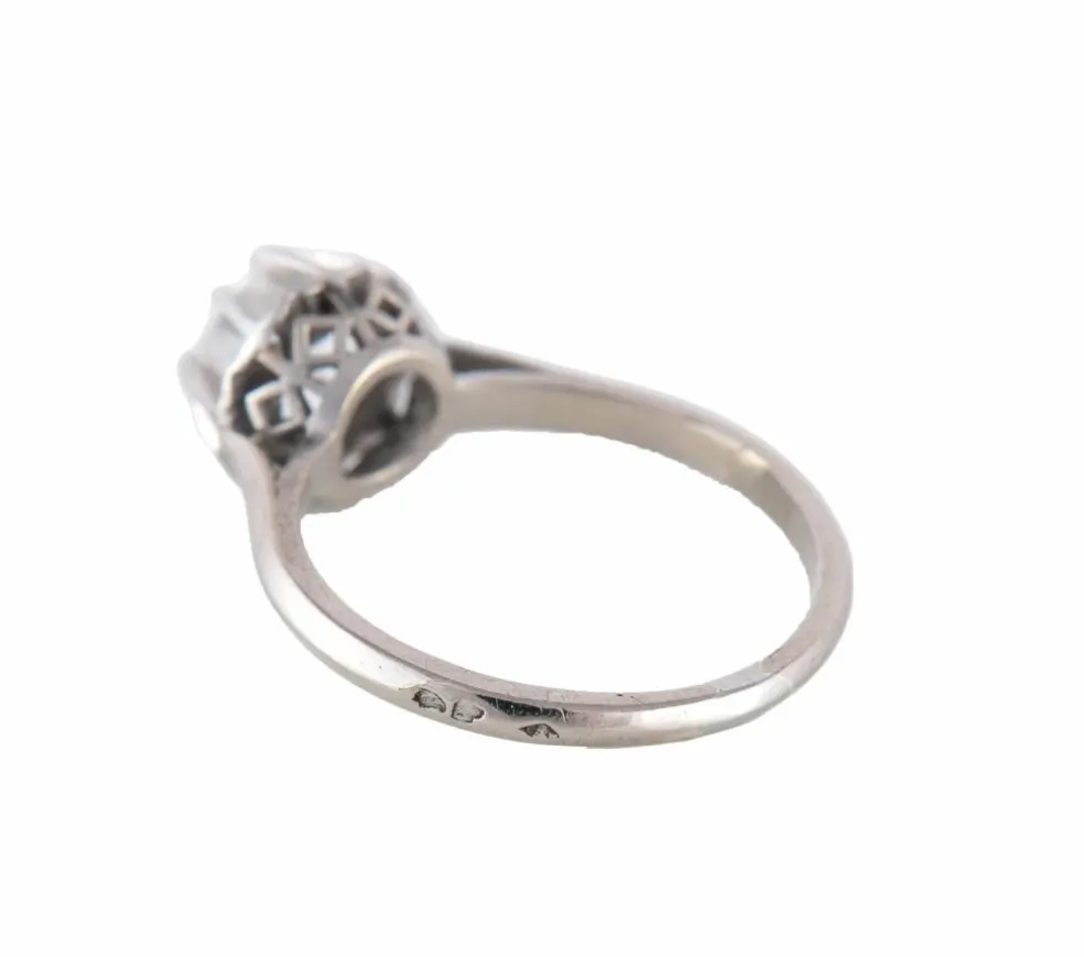 BAGUE SOLITAIRE OR & DIAMANT 0.50ct