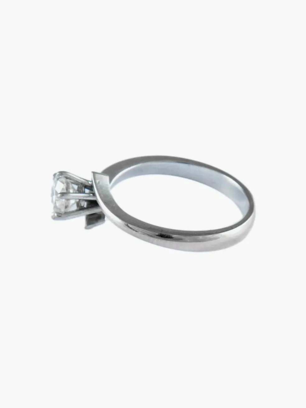 BAGUE SOLITAIRE OR & DIAMANTS