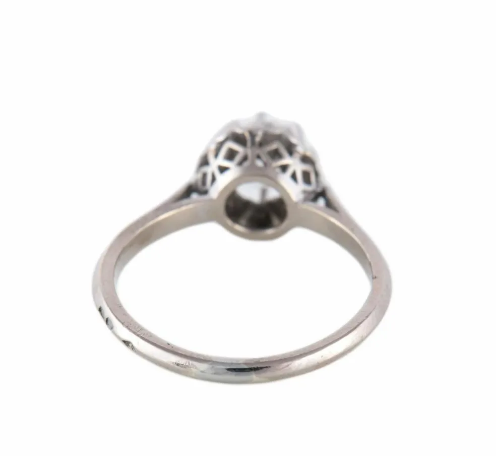 BAGUE SOLITAIRE OR & DIAMANT 0.50ct