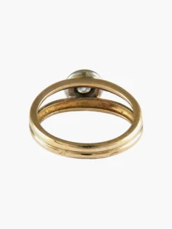 BAGUE SOLITAIRE OR & DIAMANTS