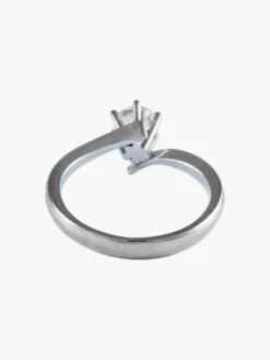 BAGUE SOLITAIRE OR & DIAMANTS