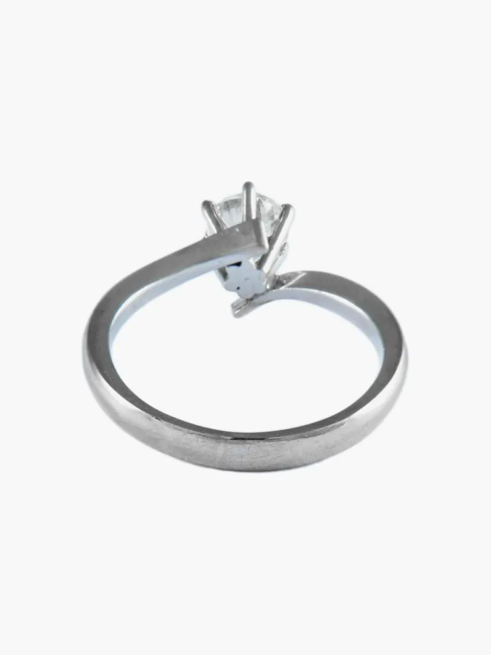 BAGUE SOLITAIRE OR & DIAMANTS