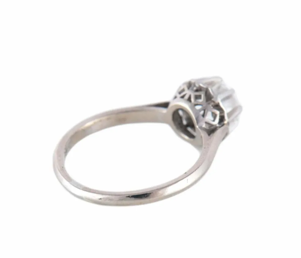 BAGUE SOLITAIRE OR & DIAMANT 0.50ct