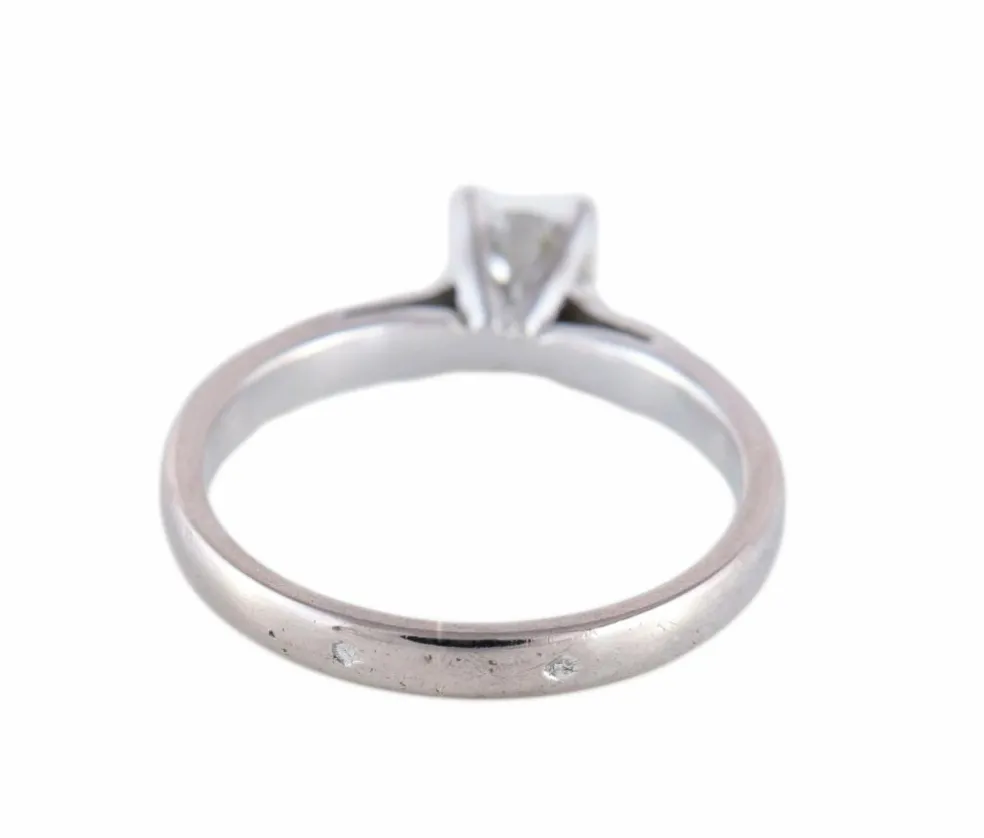 BAGUE SOLITAIRE OR & DIAMANT