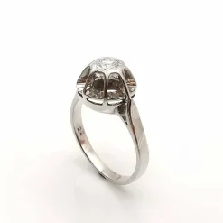 Bague solitaire or & diamant