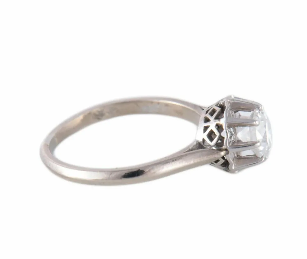BAGUE SOLITAIRE OR & DIAMANT 0.50ct