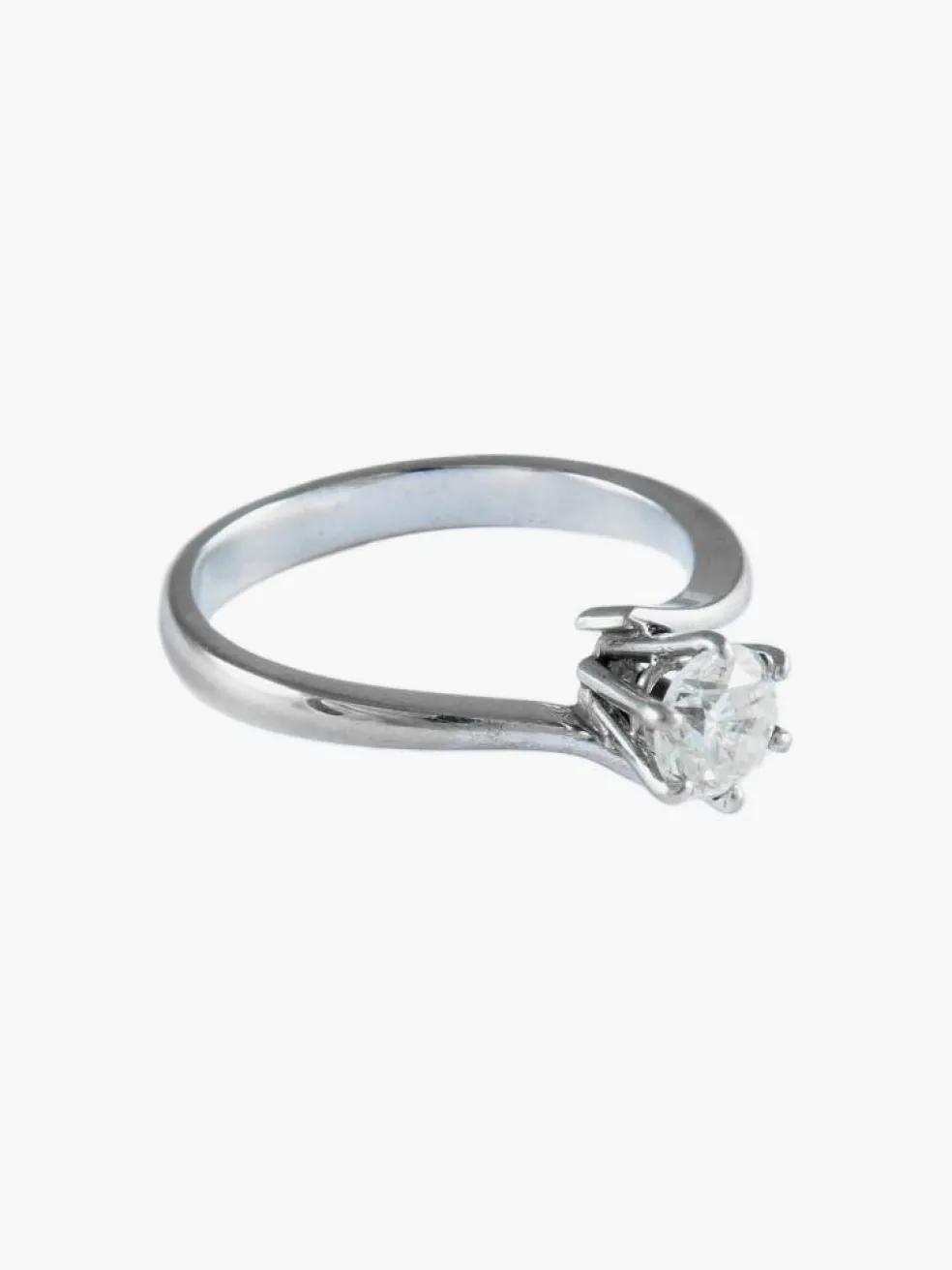 BAGUE SOLITAIRE OR & DIAMANTS