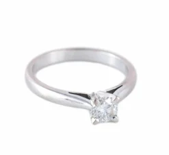 BAGUE SOLITAIRE OR & DIAMANT