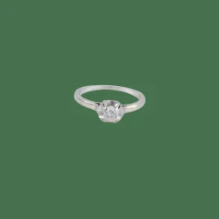Bague Solitaire Or blanc