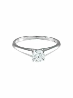 Bague Solitaire Or blanc