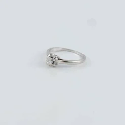 Bague Solitaire Or blanc