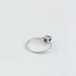 Bague Solitaire Or blanc