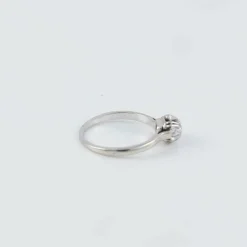 Bague Solitaire Or blanc