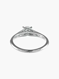 Bague Solitaire Or blanc