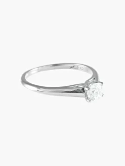 Bague Solitaire Or blanc