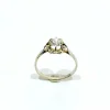 Bague solitaire or blanc diamant 0.45ct