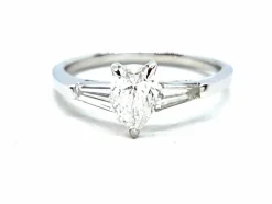 Bague Solitaire Or blanc Diamant