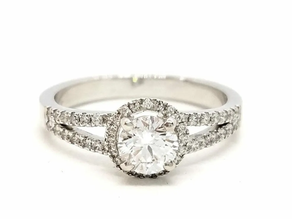 Bague Solitaire Or blanc Diamant
