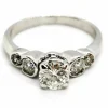 Bague Solitaire Or blanc Diamant