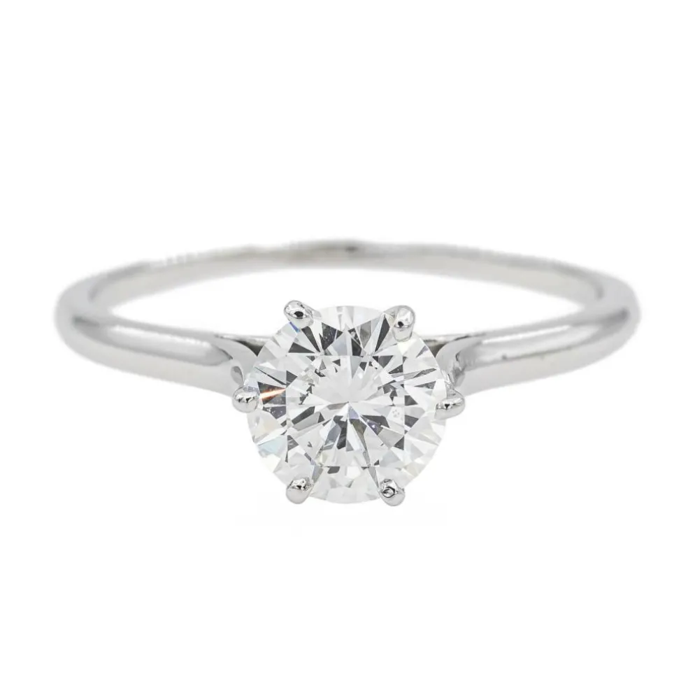 Bague Solitaire Or blanc Diamant