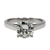 Bague Solitaire Or blanc Diamant