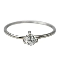 Bague Solitaire Or blanc Diamant