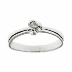 Bague solitaire Or blanc Diamant