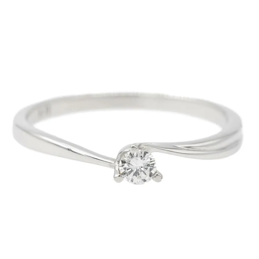 Bague Solitaire Or blanc Diamant