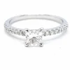 Bague Solitaire Or blanc Diamant