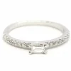 Bague Solitaire Or blanc Diamant