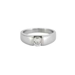 Bague Solitaire Or blanc Diamant 0.60ct