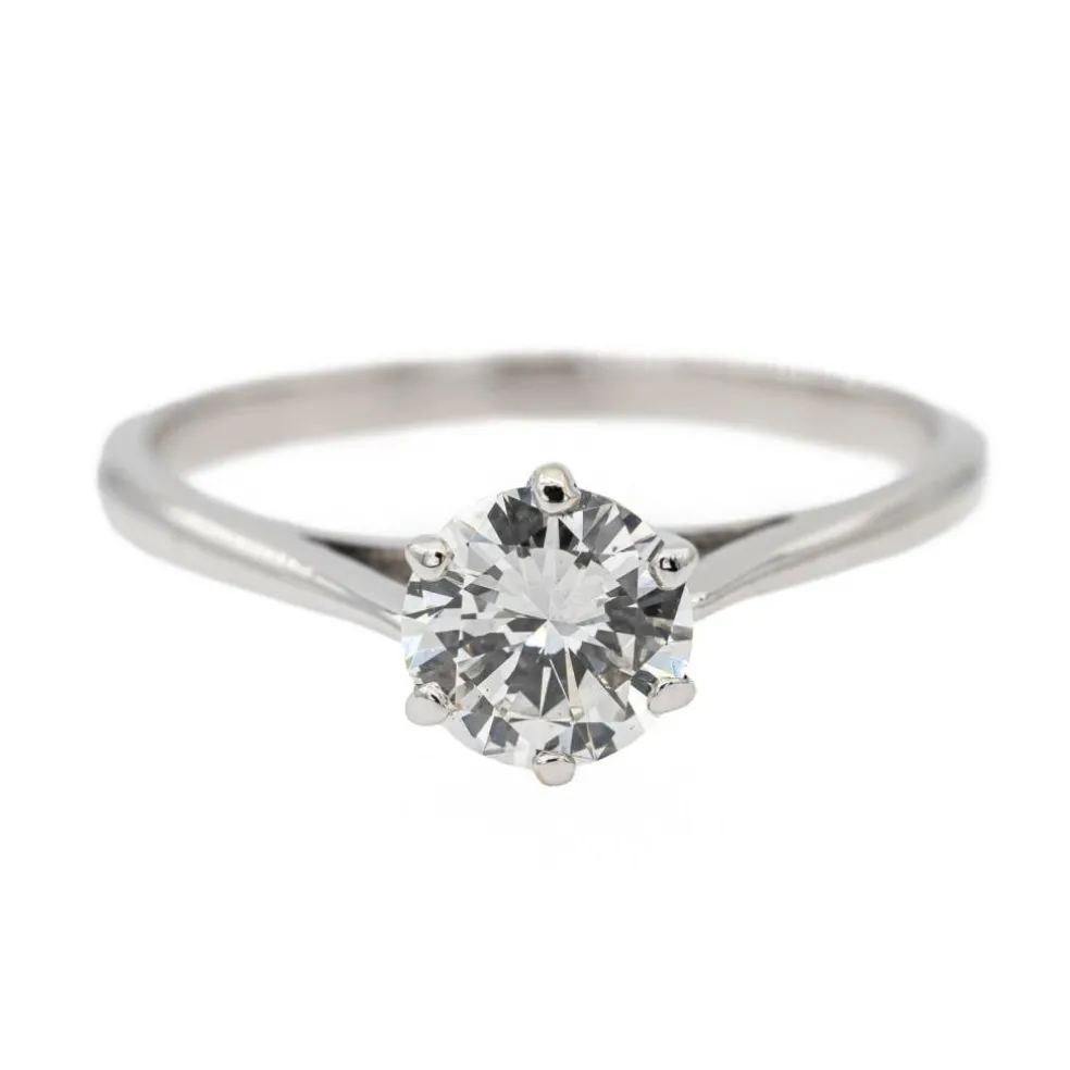 Bague Solitaire Or blanc Diamant