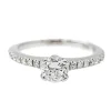 Bague Solitaire Or blanc Diamant