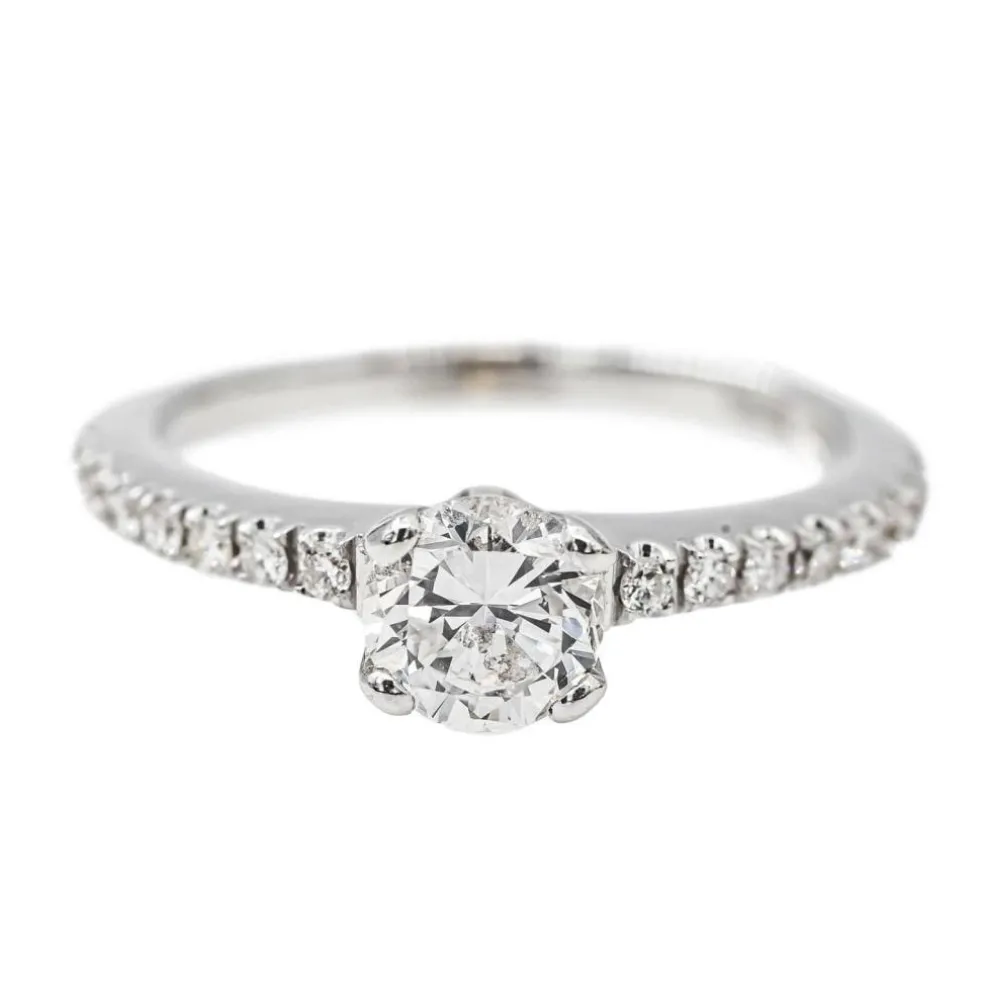 Bague Solitaire Or blanc Diamant