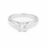 Bague Solitaire Or blanc Diamant