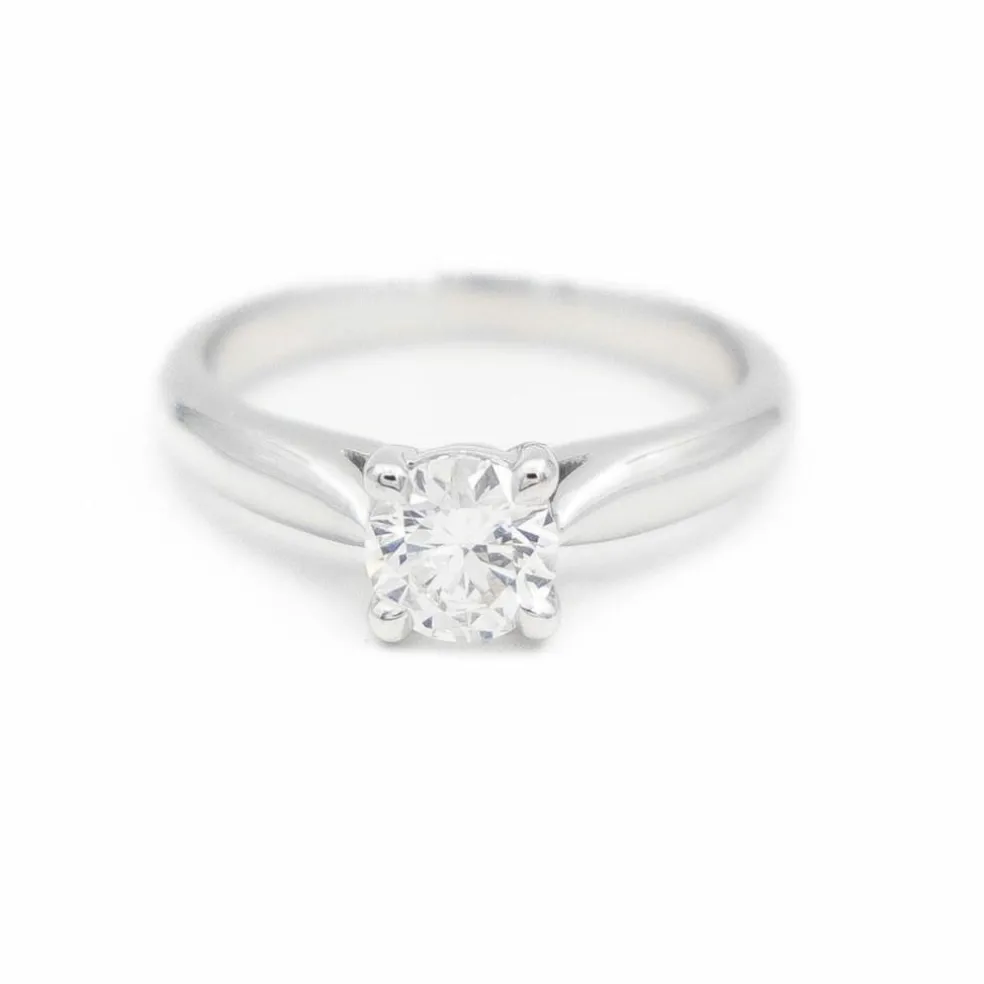 Bague Solitaire Or blanc Diamant