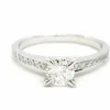 Bague Solitaire Or blanc Diamant