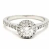 Bague Solitaire Or blanc Diamant