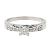 Bague Solitaire Or blanc Diamant