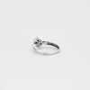 Bague Solitaire or blanc diamants