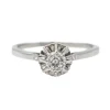 Bague Solitaire Or blanc Diamant