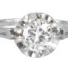 Bague solitaire Or blanc Diamant