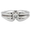 Bague Solitaire Or blanc Diamant