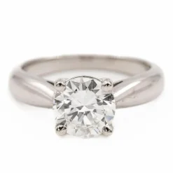Bague Solitaire Or blanc Diamant