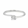 Bague Solitaire Or blanc Diamant
