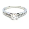 Bague Solitaire Or blanc Diamant