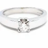 Bague Solitaire Or blanc Diamant